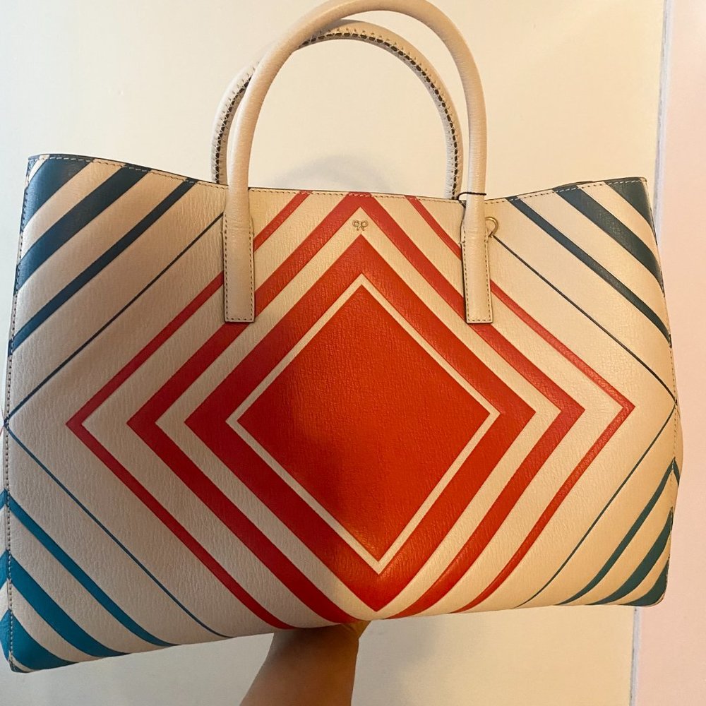 ANYA HINDMARCH Ebury Diamonds Featherweight Tote - Picture 11 of 16
